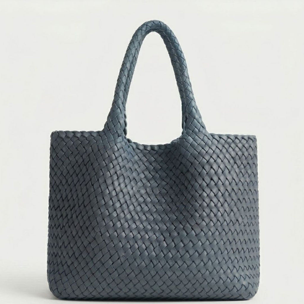 Tote | Bolso tote de cuero tejido a mano
