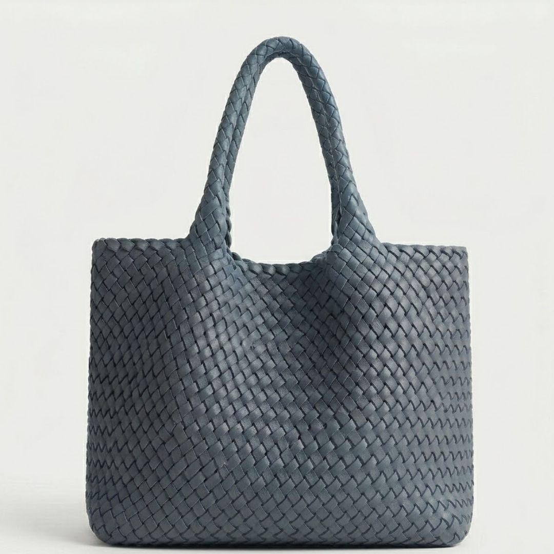Tote | Bolso tote de cuero tejido a mano