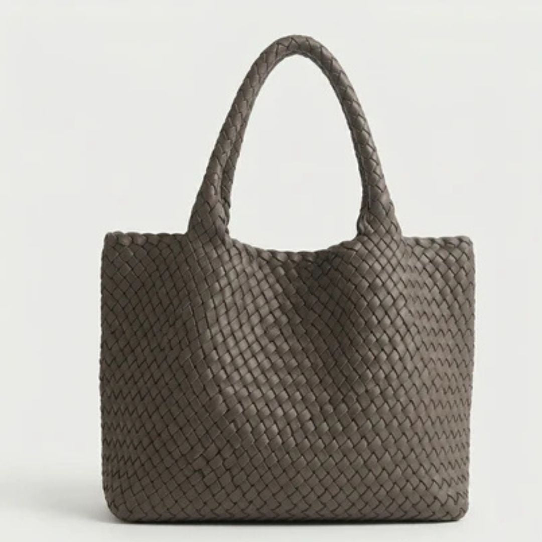 Tote | Bolso tote de cuero tejido a mano