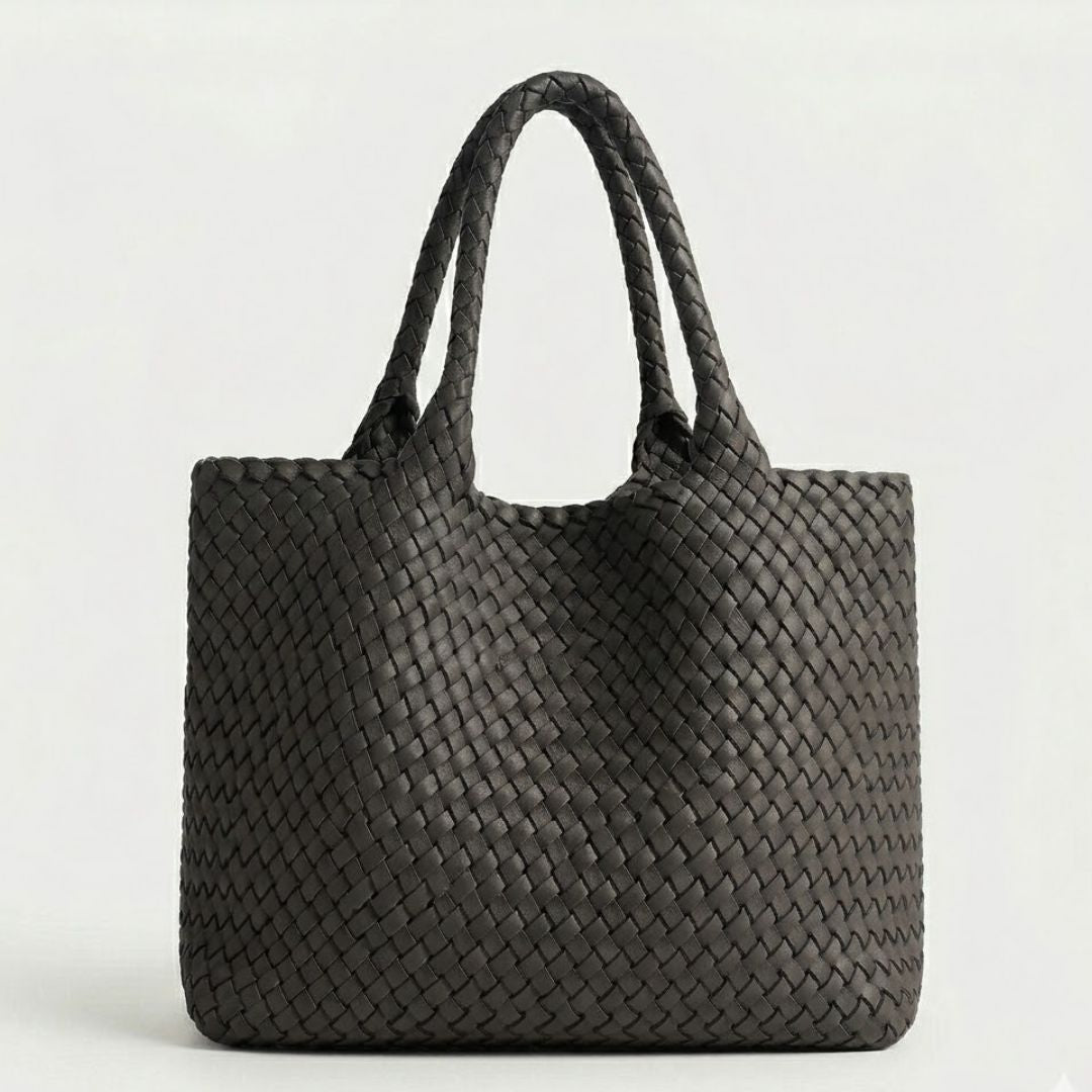 Tote | Bolso tote de cuero tejido a mano