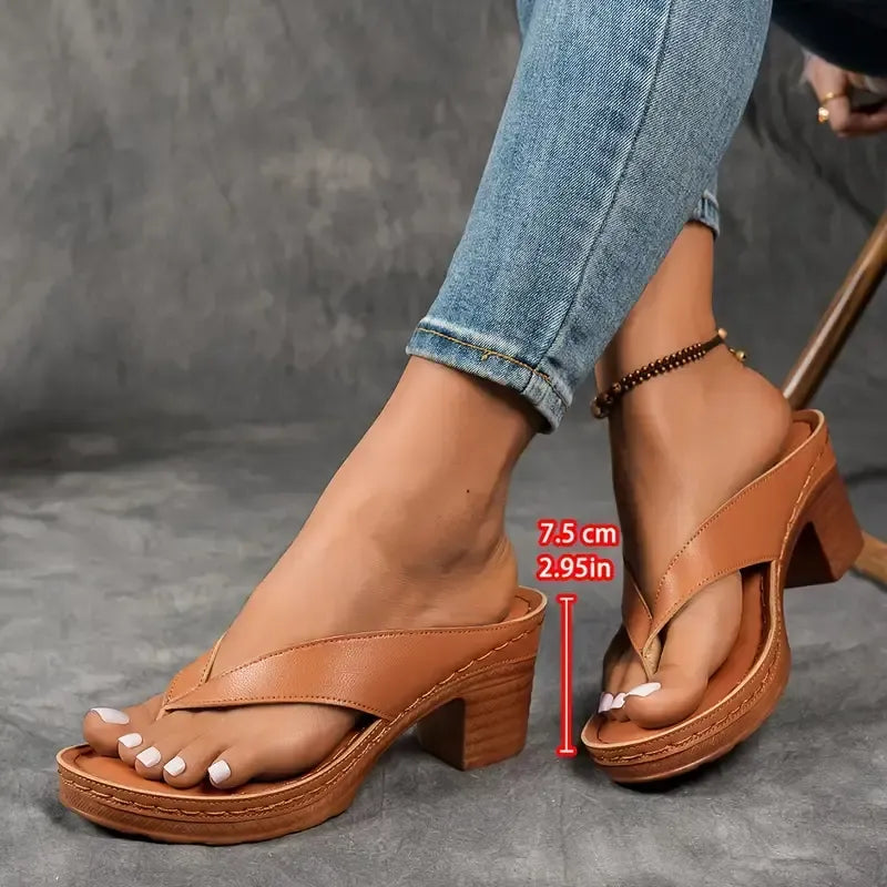 Felina | Sandalia de tacón acolchado de mujer
