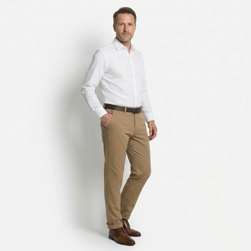 Dinámico | Pantalón elástico elegante de hombre