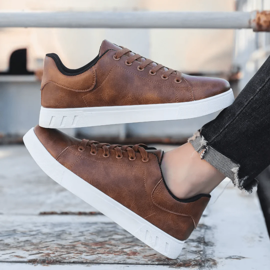 Cuero | Zapatillas de piel vegana elegantes
