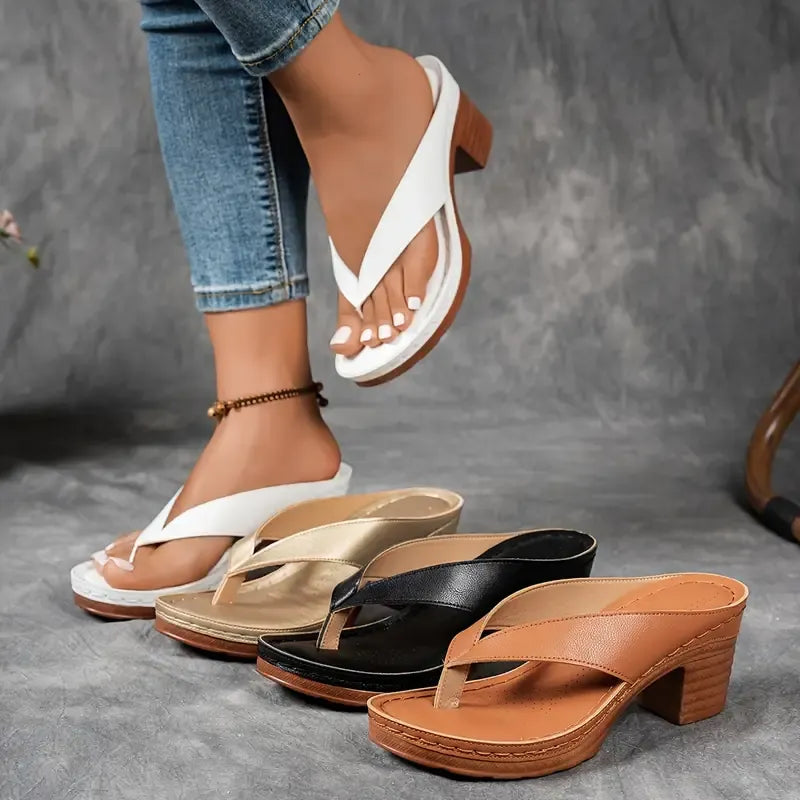 Felina | Sandalia de tacón acolchado de mujer