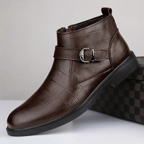 Urban | Botín de cuero con cremallera para hombre