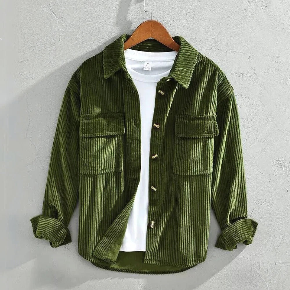 Pana | Camisa de pana a rayas para hombre