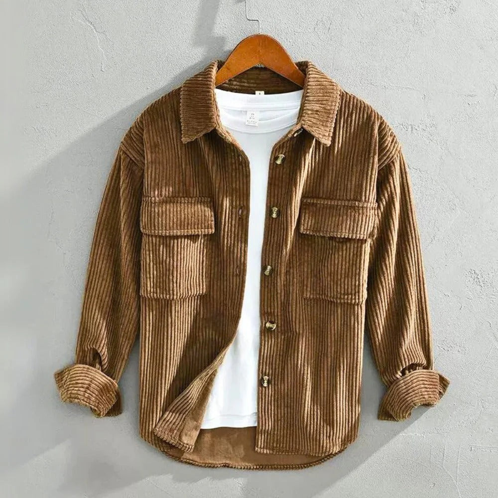 Pana | Camisa de pana a rayas para hombre