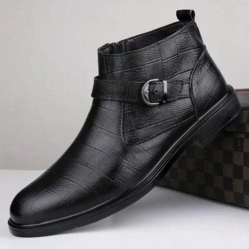 Urban | Botín de cuero con cremallera para hombre