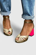 Noel | Tacones elegantes con puntera abierta y tira