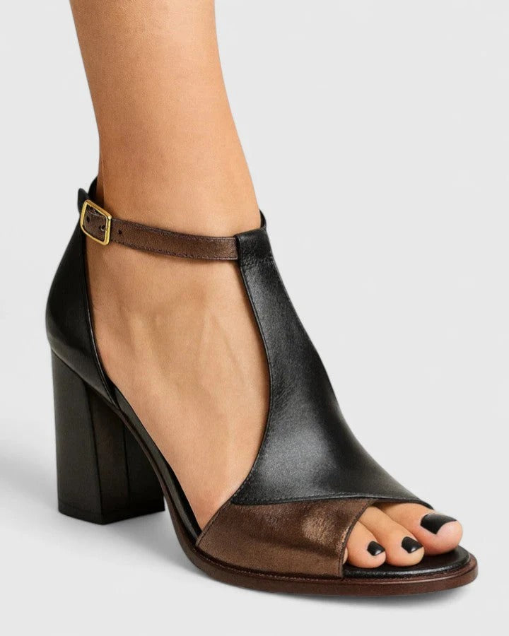 Bloque | Tacones de bloque modernos con correa