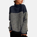 Trenza | Jersey de punto trenzado con cuello alto