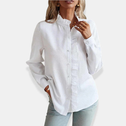 Alice | Camisa de manga larga con pliegues elegantes