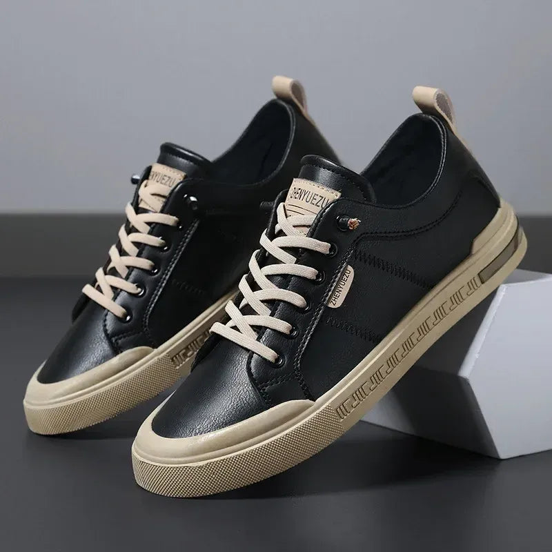 Bicolor | Zapatillas urbanas de piel bicolor