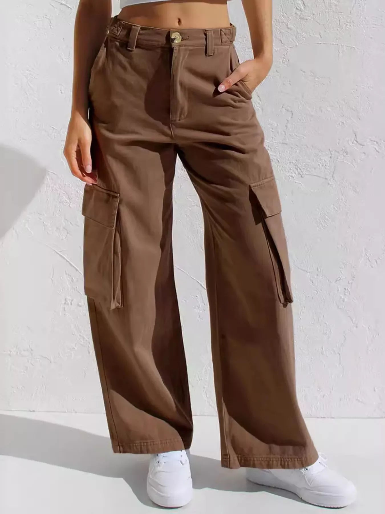 Cargo | Pantalón vaquero de talle alto y pierna ancha