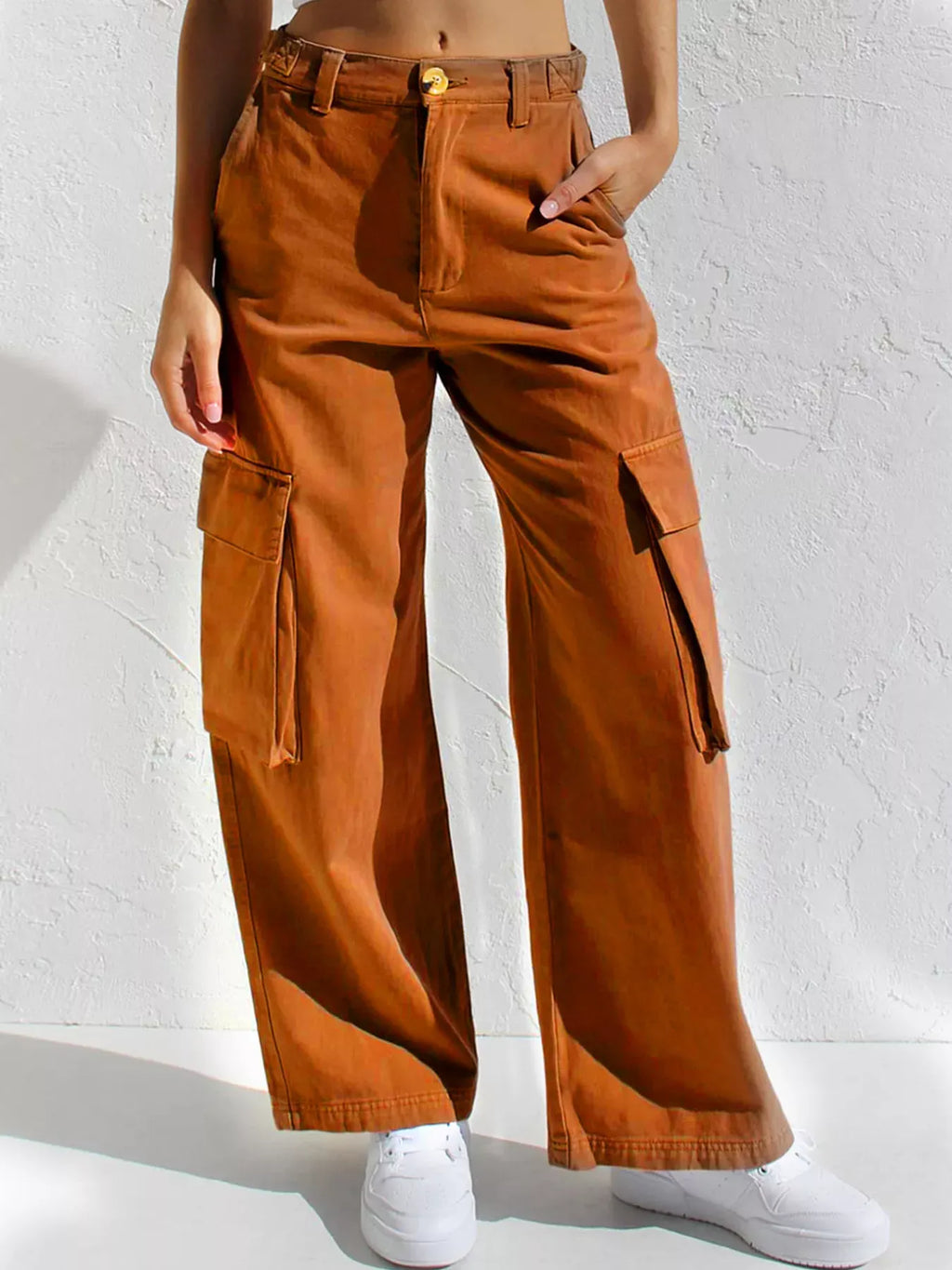 Cargo | Pantalón vaquero de talle alto y pierna ancha