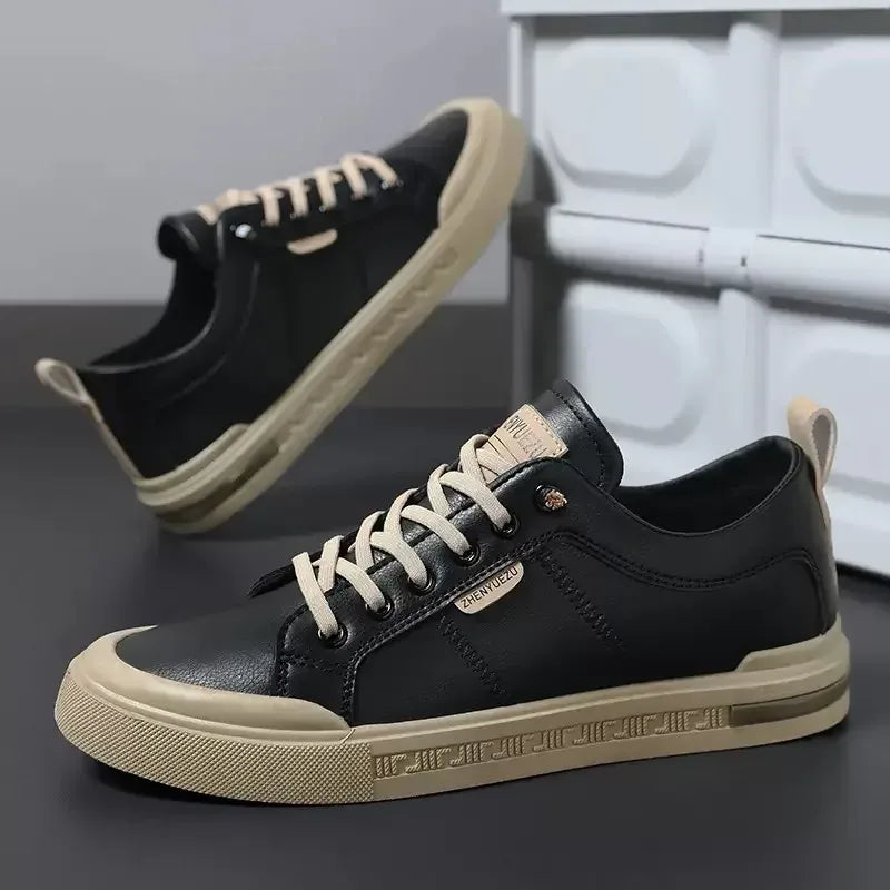 Bicolor | Zapatillas urbanas de piel bicolor
