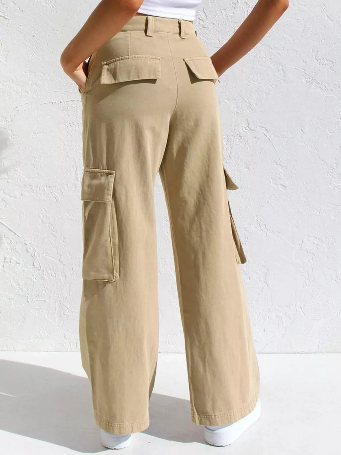Cargo | Pantalón vaquero de talle alto y pierna ancha