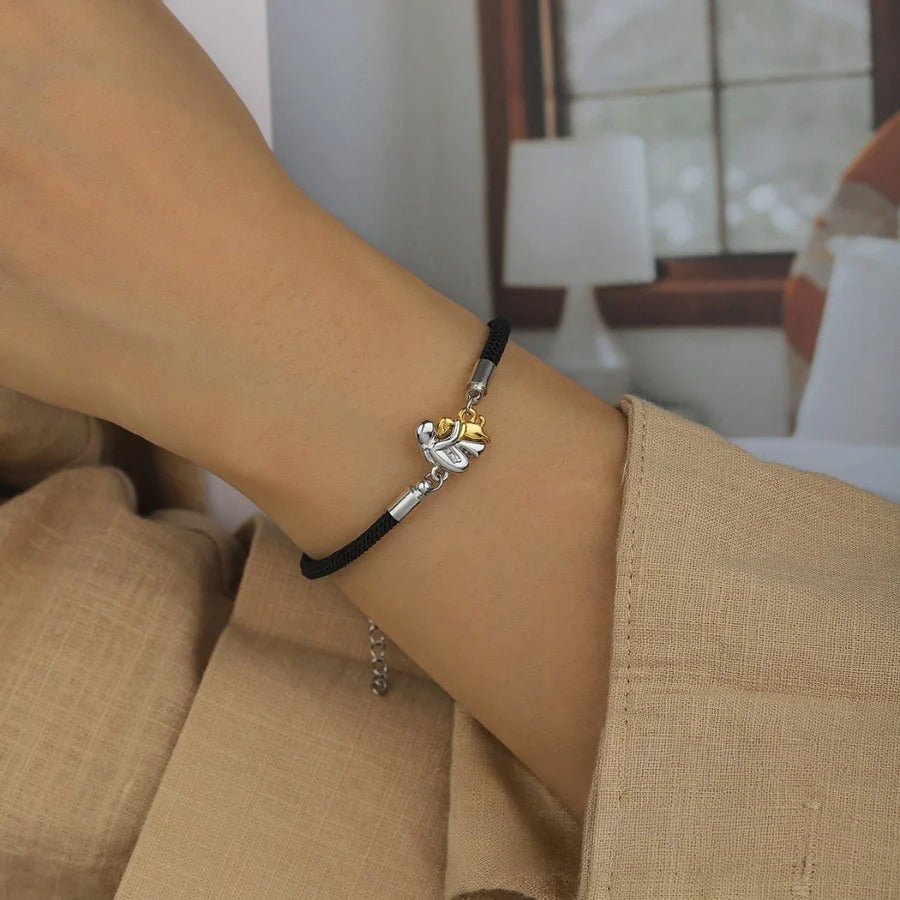 Huella | Pulsera con colgante de bastón