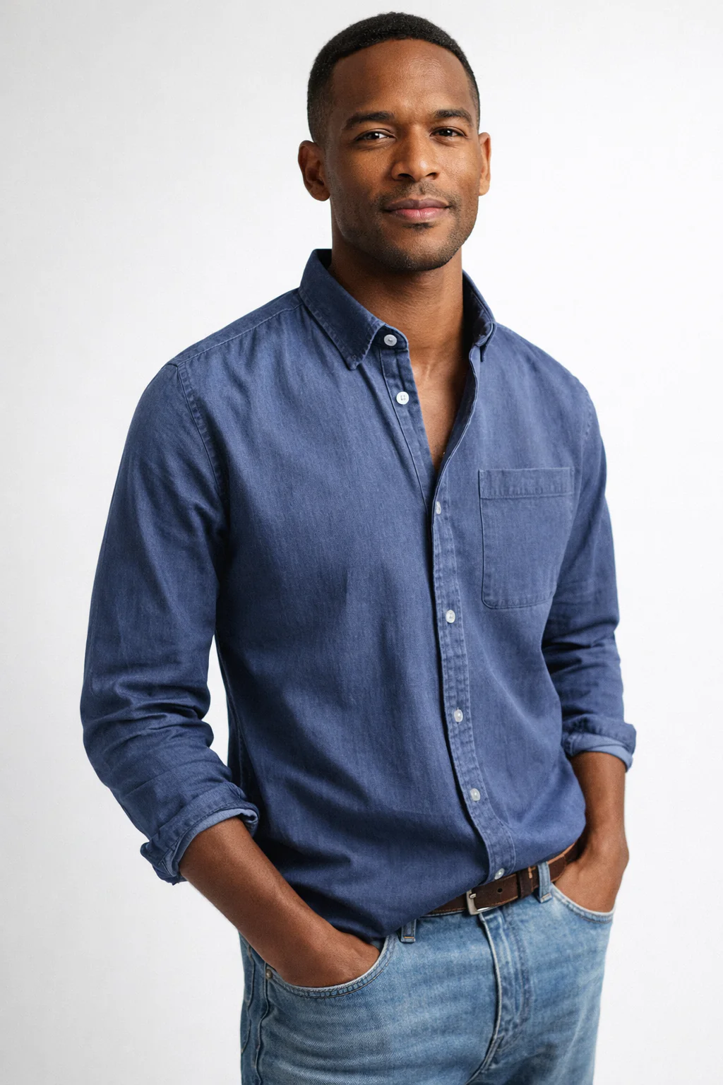Clasic | Camisa de botones casual-chic de hombre