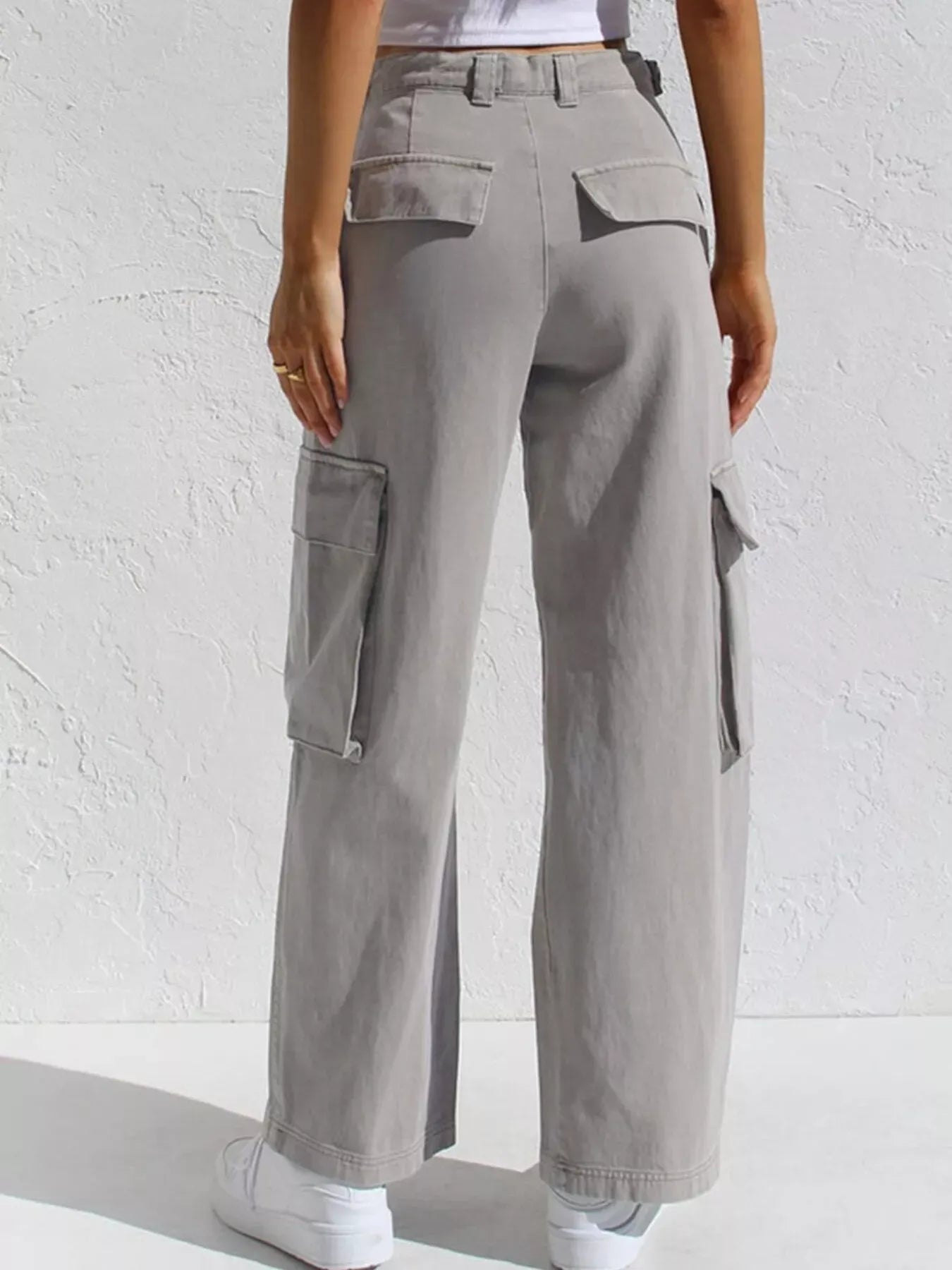 Cargo | Pantalón vaquero de talle alto y pierna ancha