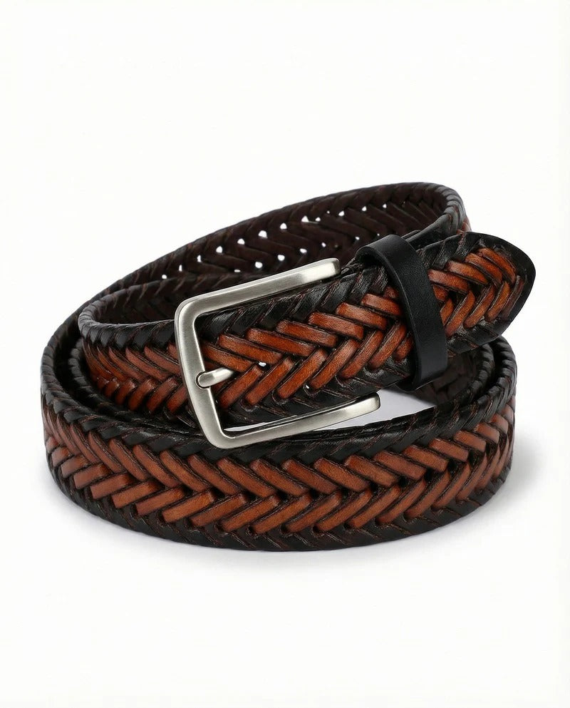 Trenza | Cinturón trenzado de piel