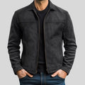Andrés | Chaqueta de ante con cremallera
