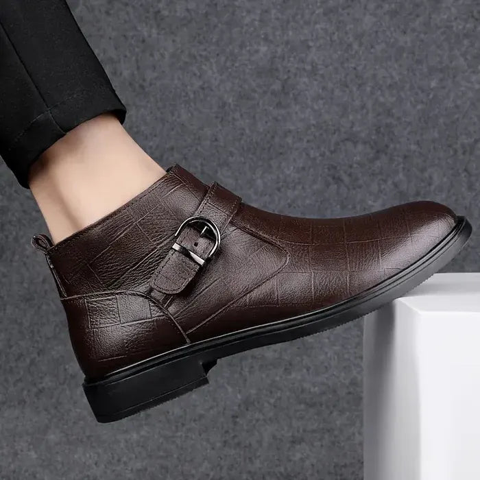 Urban | Botín de cuero con cremallera para hombre