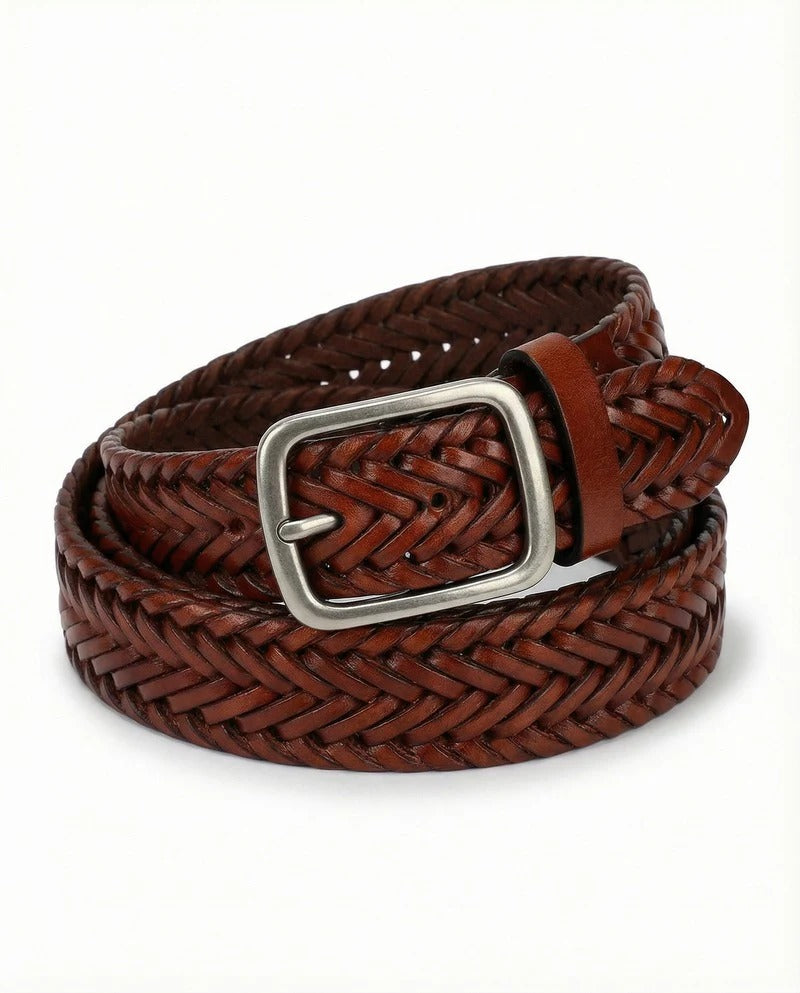 Trenza | Cinturón trenzado de piel