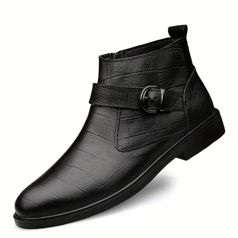 Urban | Botín de cuero con cremallera para hombre