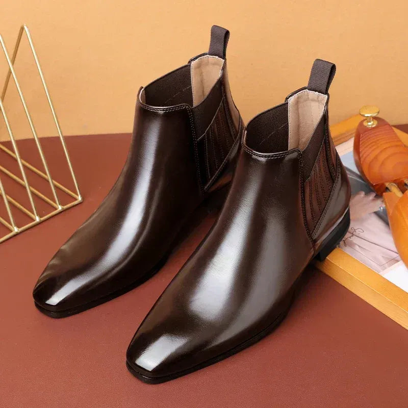 Formal | Botín de cuero sin cordones para hombre