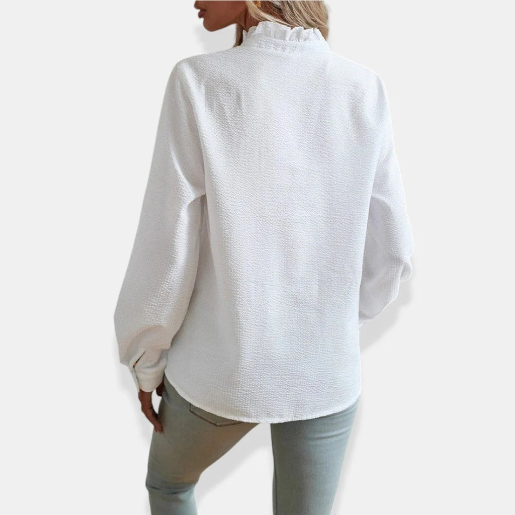 Alice | Camisa de manga larga con pliegues elegantes