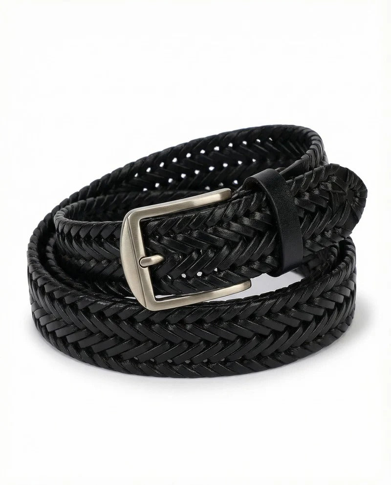 Trenza | Cinturón trenzado de piel