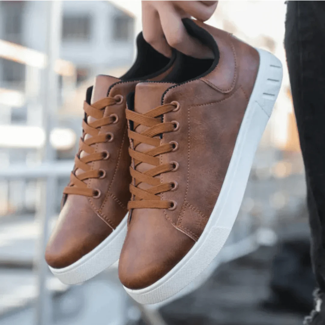 Cuero | Zapatillas de piel vegana elegantes