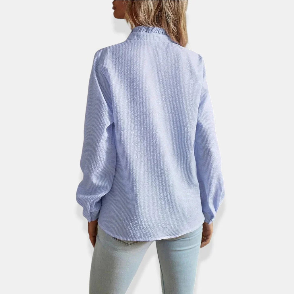 Alice | Camisa de manga larga con pliegues elegantes