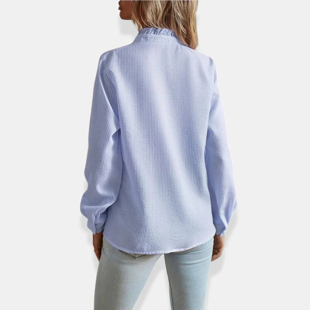 Alice | Camisa de manga larga con pliegues elegantes