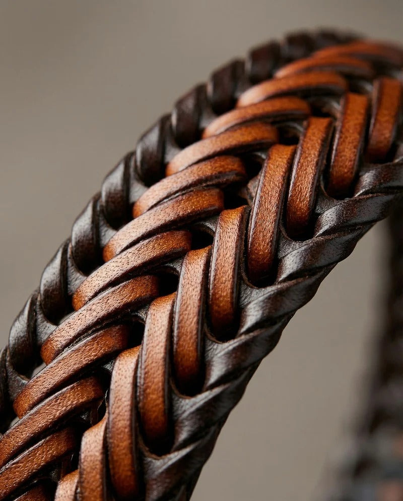Trenza | Cinturón trenzado de piel