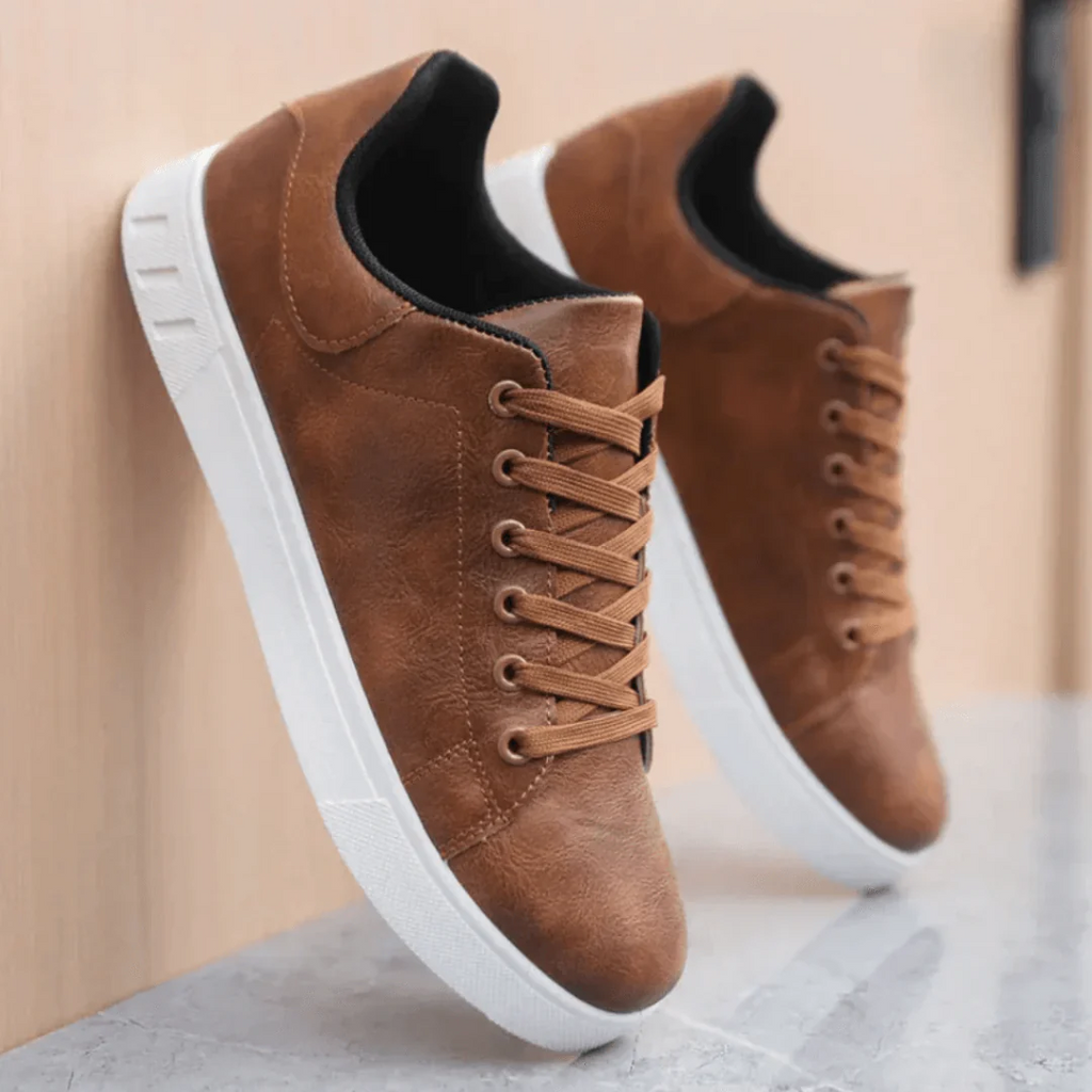 Cuero | Zapatillas de piel vegana elegantes