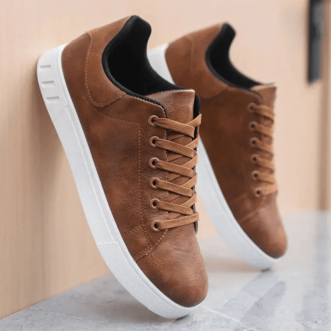 Cuero | Zapatillas de piel vegana elegantes