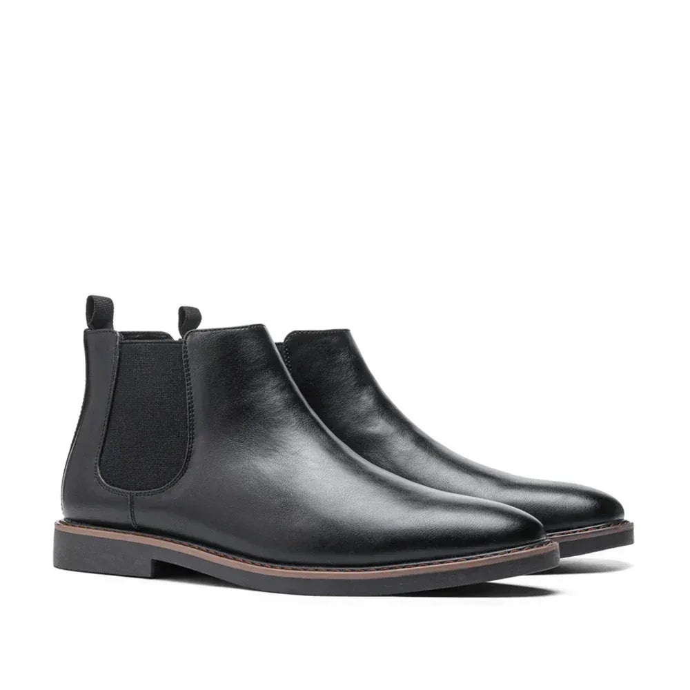 Clásico | Botín Chelsea de cuero para hombre